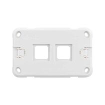Pixie Ambience 2 Gang Wall Plate Only White - SWP2