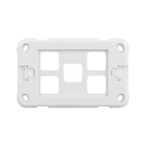 Pixie Ambience 5 Gang Wall Plate Only White - SWP5