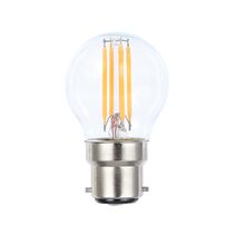 Filament Clear Fancy Round 4W B22 Dimmable LED Globe / Warm White - LFR27B22D/C