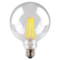 Filament Clear G125 Spherical 8W E27 Dimmable LED Globe / Warm White - LG125/27E27D/C