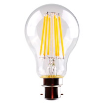 Filament Clear GLS 8W B22 Dimmable LED Globe / Warm White - LG9/27B22D/C