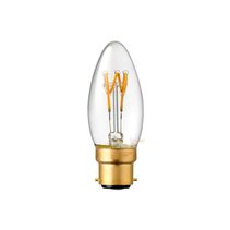 Filament Clear Candle Tre Loop LED 3W B22 Dimmable / Extra Warm White - F322-C35V-C