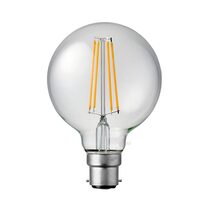Filament Clear G95 LED 8W B22 Dimmable / Warm White - F822-G95-C-27K