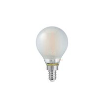 Filament Frosted Fancy Round LED 4W E12 Dimmable / Warm White - F412-G45-F-27K