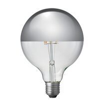 Filament Silver Crown G125 LED 8W E27 Dimmable / Warm White - F827-G125-SC