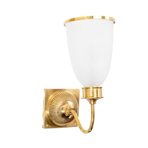 Westbrook Wall Light With Frosted Glass Shade Brass - ELPIM85350ABFR