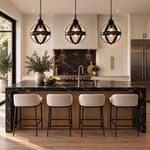 Saxon Pendant Small Black - ELCITWRT18SBLK