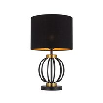 Grada Table Lamp Black / Antique Gold - GRADA TL-BKAG