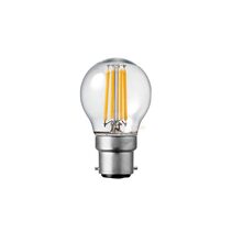 Filament Clear Fancy Round LED 6W B22 Dimmable / Warm White - F622-G45-C-27K