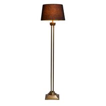 Hudson Floor Lamp Brass With Black Shade - ELPIM30071AB