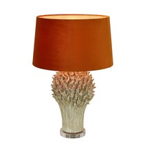 Staghorn Coral Ceramic Table Lamp White With Orange Shade - ELTIQ103195W