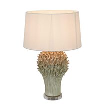 Staghorn Coral Ceramic Table Lamp White With Ivory Shade - ELTIQ103195W