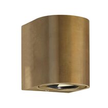 Canto 12W Up & Down LED Wall Pillar Light Brass / Warm White - 49701035