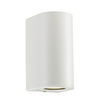 Canto Maxi GU10 240V Up & Down Wall Pillar Light White - 49721001