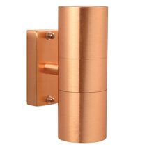 Tin 240V GU10 Up & Down Wall Pillar Light Copper - 21279930
