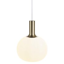 Alton 1 Light Pendant Medium Brass / Black / Opal - 47313001