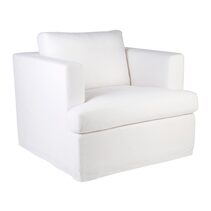 Birkshire Slip Cover Occasional Arm Chair White Linen - 32457