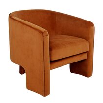 Kylie Occasional Chair Caramel Velvet - 32575
