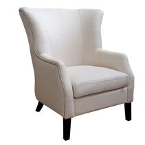 Kristian Wing Back Occasional Chair Natural Linen - 32662