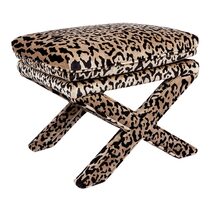 Candace Stool Leopard Chenille - 32450