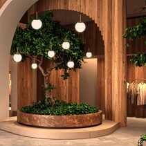 Bally 8 Pendant Antique Gold / Opal Matt - BALLY PE 08-AGOM