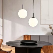 Bally 12 Pendant Black / Opal Matt - BALLY PE 12-BKOM