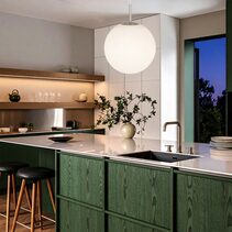 Bally 16 Pendant Nickel / Opal Matt - BALLY PE16-NKOM