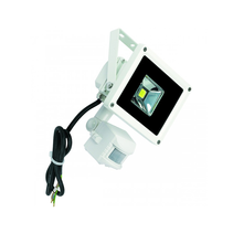 Exterior 10W LED Floodlight With Sensor White / Cool White - KSR10-WH