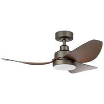 Torquay 42" 20W Dimmable LED DC Ceiling Fan Oil Rubbed Bronze / Tri-Colour - 20522612
