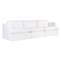 Birkshire Slip Cover Modular Sofa White Linen Option 3 - B32728