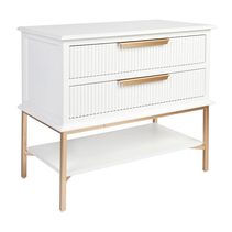 Aimee Bedside Table White - 32438