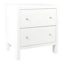 Ariana Bedside Table Large White - 32648