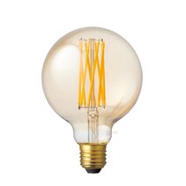 Filament Amber G95 LED 6W E27 Dimmable / Extra Warm White - F627-G95-A-22K