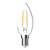Filament Clear Candle 4.8W E14 Dimmable LED Globe / White - 65925