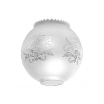 Acid Glass Scroll Pattern With Large Frill - Q041