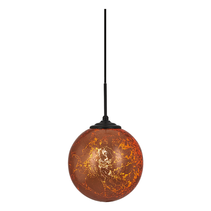 Sophia 1 Light Glass Globe Pendant Copper Metallic / Black - Q209 + CGK-BL