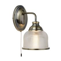 Edwin Decorative Wall Light With Pull Switch Antique Brass - WL2671-AB