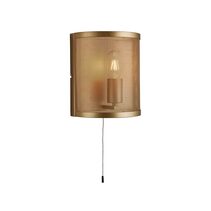 Sybil Wall Light With Pull Switch Gold - WL2851-GO