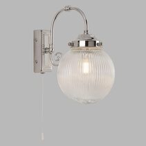 Etta Decorative Wall Light With Pull Switch Chrome - WL3259-CH