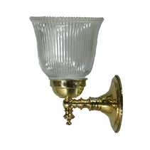 Kline Wall Light Brass With Zipper Clear Glass - 3000335