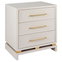 Pearl Bedside Table Large Grey - 31513