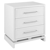 Pearl Bedside Table Large White - 31938