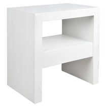 Axel Oak Side Table White - 32659