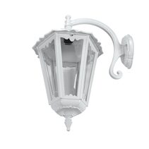 Chester Curved Arm Downward Wall Light Large White - 15107