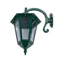 Turin Curved Arm Downward Wall Light Large Green - 16141