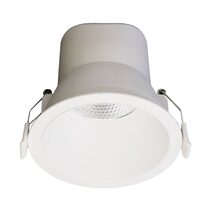 Coolum Plus 12W Dimmable LED Downlight White / Tri-Colour - S9069TC/WH