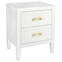 Soloman Bedside Table Small White - 32177