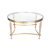 Jak Glass Coffee Table Gold - 32254