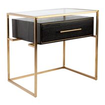 Vogue Bedside Table Small Gold - 32431