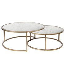 Serene Nesting Coffee Tables Antique Gold - 32487